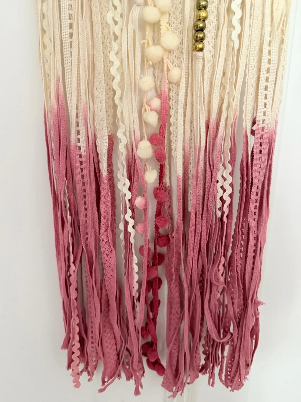 Macramé Pink Ombré Dream Catcher Boho decoration